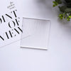 3 PCS 10 x 10cm Acrylic Texture Background Board Photo Props Background Decorative Geometric Ornaments(Pinstripe)