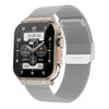 A70 1.96 Inch Health Monitoring Multifunctional IP68 Waterproof Bluetooth Call Smart Watch(Silver Steel)