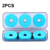 2 PCS Convenient Fishing Line Main Line Box Fishing Gear Supplies, Style: 6 Axle Box With Foam Axle