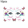 10 PCS Waterproof Music Festival Glitter Tattoo Stickers(LG-001)