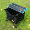 CLS Outdoor Folding Picnic Table Storage Hanging Bag Portable Invisible Pocket Storage Hanging Pocket,Style: Black Table + Small Pocket