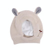 Warm Knitted Rabbit Ear Dog Hat, Beige, 15-25kg