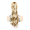 P96 Clip-On Wig Long Ponytail Water Ripple Long Curly Wig(22)