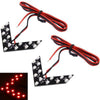 14 LED 3528 SMD Arrows Light for Car Side Mirror Turn Signal, Pairs(Red Light)