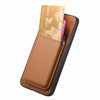 For Xiaomi Redmi K70 / K70 Pro 5G Retro Magsafe Card Bag PU Back Cover Phone Case(Brown)