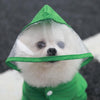 Waterproof Dog & Cat Raincoat with Visor & Shoes, XL Black