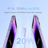 Baseus Pudding Series 20W Type-C to 8 Pin Fast Charging Data Cable, Length:1.2m(Purple)