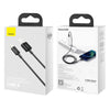 Baseus Superior Series CALYS-A01 2.4A USB to 8 Pin Interface Fast Charging Data Cable, Cable Length:1m(Black)