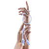 USAMS US-SJ618 2.4A USB to 8 Pin Silicone Data Cable, Length: 1m(White)