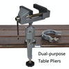 8003-2 Aluminum Alloy Dual-Purpose Table Pliers 360-Degree Rotating Bench Vise Flat-Nose Universal Pliers
