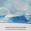 260x200cm Home Thickened Waterproof Shower Curtain Polyester Fabric Bathroom Curtain(Blue Petal)