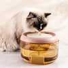 Automatic Cat Water Fountain 2.2L, Filtered, Pink, Quiet - USB