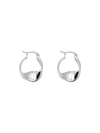 925 Silver Needle Retro Earrings Geometric Twist Temperament Earrings(Silver)