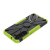 For Samsung Galaxy S23+ 5G Armor Bear Shockproof PC + TPU Phone Case with Ring(Green)