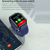 TK12 1.96 inch IP67 Waterproof Silicone Band Smart Watch Supports ECG / Remote Families Care / Bluetooth Call / Body Temperature Monitoring(Black)