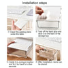 Under Desk Invisible Drawer Storage Box Office Student Desk Bottom Stationery Sundry Organizer, Size: Small(White)