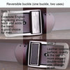 110cm Men Leather Pin Buckle Belt Retro Lacquered CowhideWaist Band(ZK-032 Black)