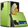 For Samsung Galaxy S25 Ultra 5G Shockproof Armor Phone Case with Card Slot(Green)