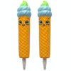 2 PCS TTPU1149 Smiley Ice Cream Slow Rebound Decompression Toy(Light Green)