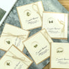 10pcs Vintage Metal Gift Greeting Card Cowhide Envelope Holiday Card(11 Tower)