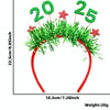 2025 Digital Christmas Party Decoration Headband Mall Bar New Year Eve Event Headdress(Green)