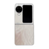 For OPPO Find N3 Flip Silver Edge PC Folding Phone Case(Feather Yarn)