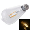 ST64 E27 4W 4 LEDs 600 LM 3000K Retro Dimming LED Filament Light Bulb Energy Saving Light, AC 220V(Warm White)
