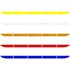 5 Sets Car Trunk Reflective Decorative Strip Anti-Scratch Car Tail Warning Decorative Stickers(Red)