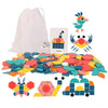 Wooden 180 Pieces Three-Dimensional Shape Puzzle Toy Children Early Education Animal Jigsaw