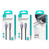 USAMS US-SJ669 USB To 8 Pin 2.4A Fast Charge Data Cable, Length: 2m(Black)