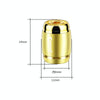 Automobile Valve Core Cap Tire Anti-deflation Valve Decoration(Titanium Black)