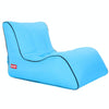 BB1803 Foldable Portable Inflatable Sofa Single Outdoor Inflatable Seat, Size: 100 x 80 x 70cm(Sky Blue)