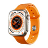WS8 Pro 2.0 inch IPS Full Touch Screen Smart Watch, IP67 Waterproof Support Heart Rate & Blood Oxygen Monitoring / Sports Modes(Gold+Orange)