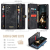 For Samsung Galaxy S25+ 5G CaseMe 008 Detachable Multifunctional Leather Phone Case(Black)