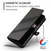 For Samsung Galaxy Z Fold3 5G Embossed Multi-functional Wallet Retro Leather Phone Case(Black)