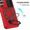 For Samsung Galaxy S25+ 5G Sliding Camshield MagSafe Holder TPU Hybrid PC Phone Case(Red)