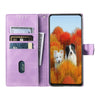 For Samsung Galaxy A36 TTUDRCH Embossed Line Splicing Leather Phone Case(Purple)