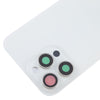 iPhone 15 Pro Max Glass Back Cover & Lens Cover - White
