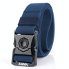 AWMN Outdoor Men Versatile Buckle Elastic Belt, Length: 120cm(Royal Blue)