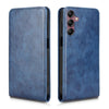 For Samsung Galaxy A15 5G / 4G Magnetic Vertical Flip Leather Phone Case(Blue)