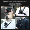 TELESIN CQM-001 Universal Magnetic Quick Release Adapter Kit For Sports Cameras(Black)