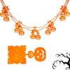 3m Halloween Honeycomb Garland Pendant Spider Bat Party Flag Scene Layout Props(Pumpkin)