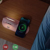 ICARER FAMILY K08 10W Cartoon Mobile Phone Wireless Fast Charger with Night Light Function(Pink)