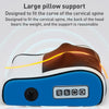 Multifunctional Hot Compress Neck Massager Car Cervical Spine Massage Pillow(Blue Six Keys)
