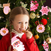 10pcs /Set Pink Series Christmas Decorations Pendants PVC Hanging Christmas Tree Ornaments Scene Arrangement Props