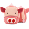 Kids 3D Animal Velvet Backpacks Children Cartoon Kindergarten Toys Gifts School Bags(Pig)