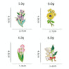 CZ0976-2 Cartoon Plant Flower Alloy Enamel Badge Garden Style Sunflower Clothing Bag Brooch Ornament