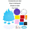 Cartoon Clock Children DIY Handmade Teaching Aids Christmas Decoration(Random Christmas Style)