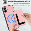 For Samsung Galaxy A05 CX01 Detachable Magsafe Magnetic Card Bag Phone Case(Pink)