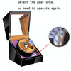Watch Shaker Automatic Mechanical Watch Rotating Motor Winding Box, US / EU / UK Plug(Ebony White)